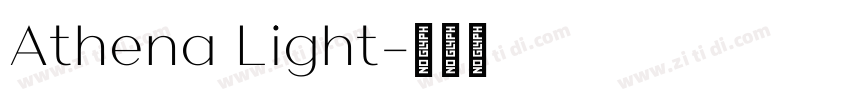 Athena Light字体转换